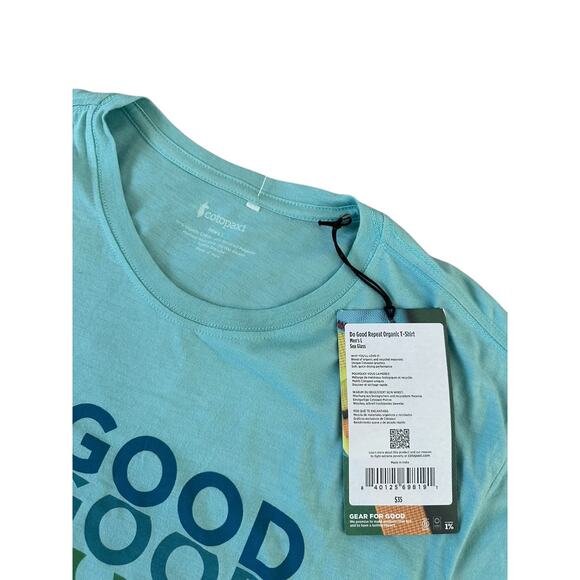 NEW Cotopaxi Do Good Repeat Organic Shirt Sea Glass Teal Mens Large NWT - Picture 7 of 7